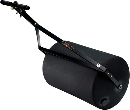 Brinly PRC-241BH-A 270 lb. Combination Push/Tow Poly Lawn Roller with Easy-Turn Tethered Plug, 18