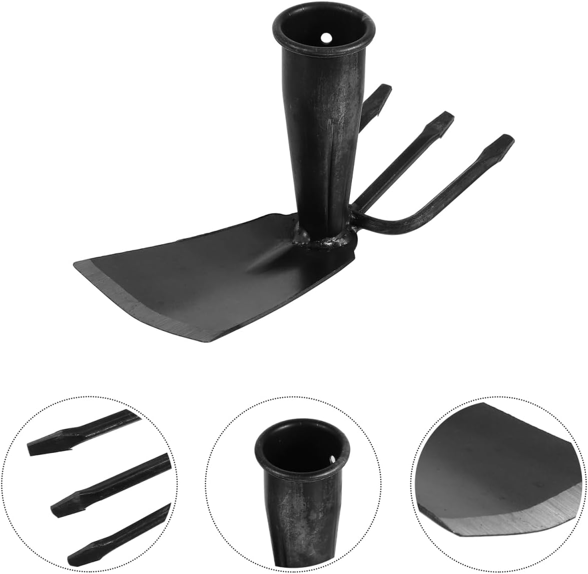 ARTIBETTER Garden Hoe Tool 8.07 Inch Carbon Steel Hand Hoe for Weeding Digging and Soil Loosening