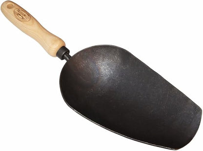 DeWit Forged Scoop Trowel - Heavy Duty Garden Tool with Extra Large Head, Tempered Boron Steel