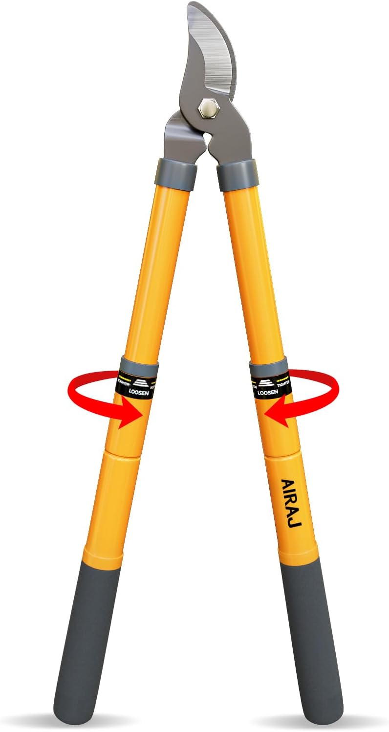 AIRAJ 16-24'' Extendable Loppers for Tree Trimming | Branch Cutter with 1.5“ Cutting Capacity |