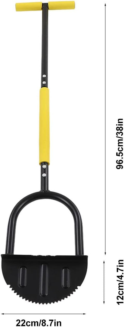 Manual Lawn Edger, Half Moon Saw Tooth Edger, Wide Pedal Garden Trimming Edging Tool for Sidewalk