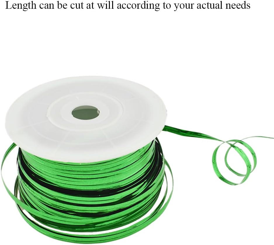 HAHIYO 100Yards/300Feet/91M Green Metal Twist Ties Bread Candy Coffee Bag Ties Plant Garden Twist