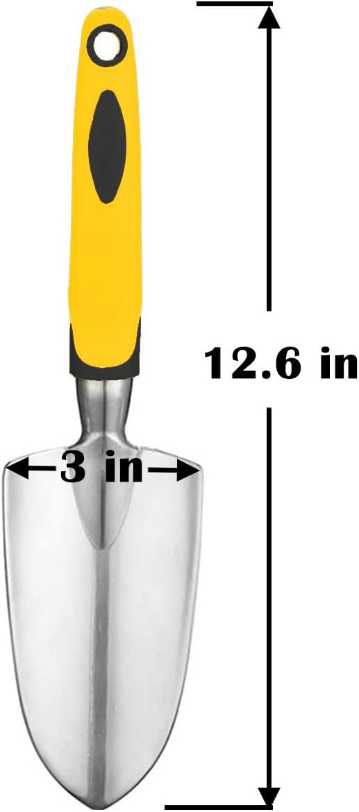 Garden Tool Shovel for Digging Gardening Trowel for Lawn Planting Alloy Spade Plastic Handle Anti