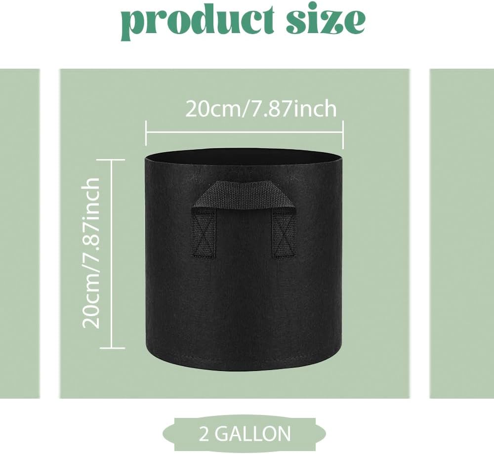 6 Pcs Lily Plant Pots for Pond, 2 Gallons Aquatic Pond Planter, Breathe Reusable Grow Bags with