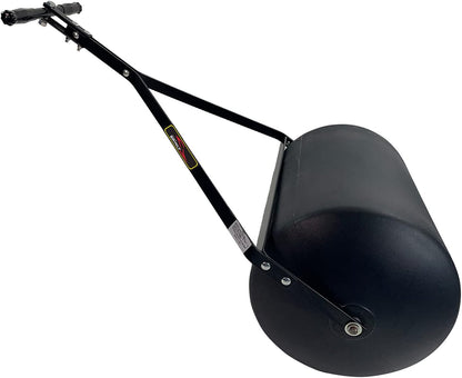Brinly PRC-241BH-A 270 lb. Combination Push/Tow Poly Lawn Roller with Easy-Turn Tethered Plug, 18