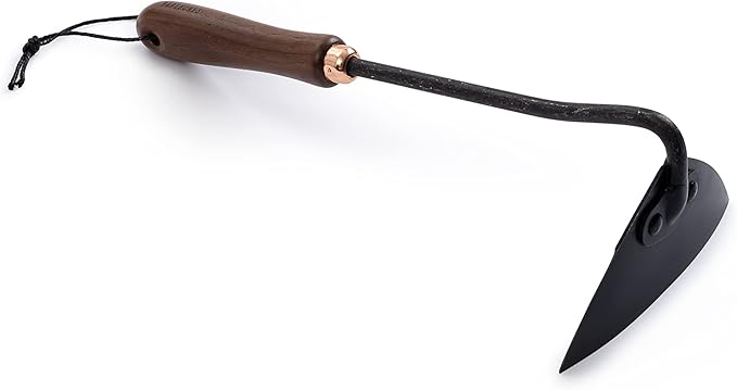 Barebones Triangle Hoe - Stainless Steel Hoe - Japanese Gardening Tools for Weeding, Long Handle