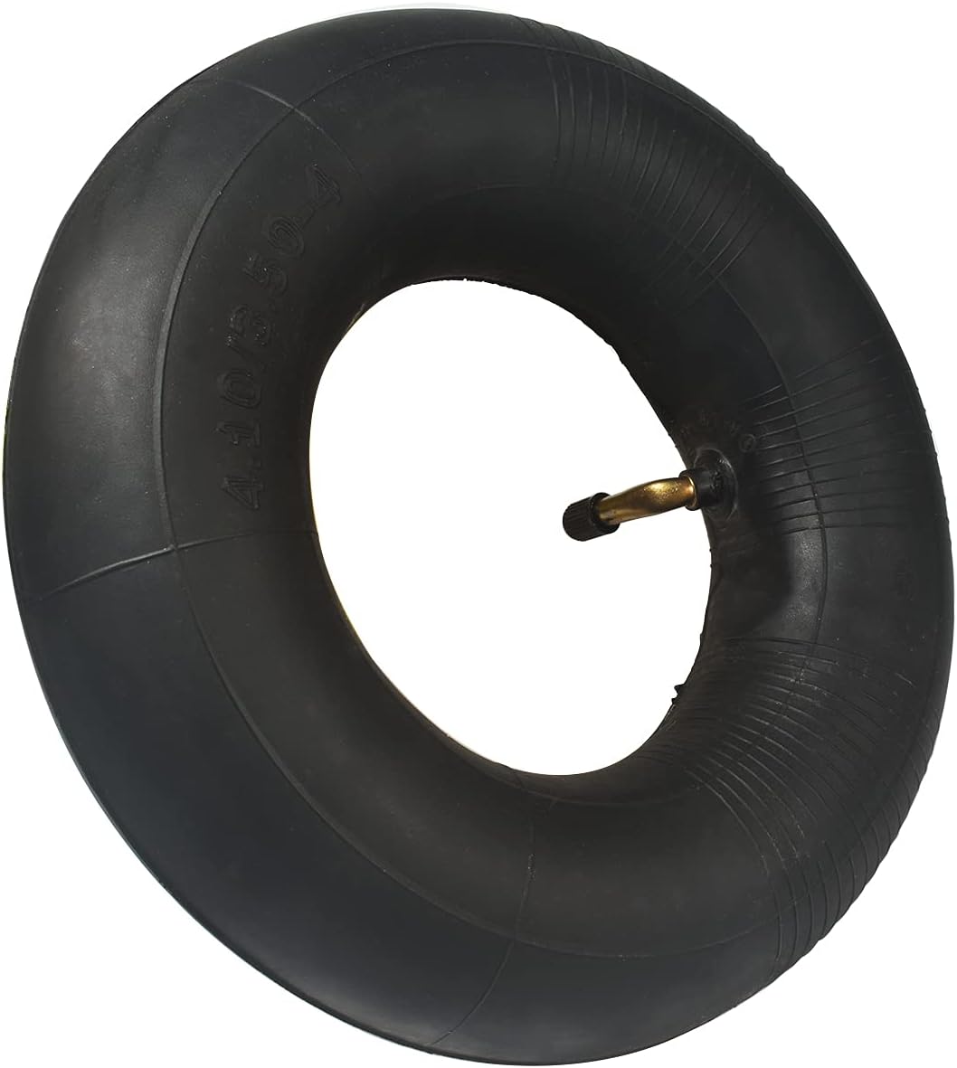 4.10/3.50-4 Heavy Duty Replacement Inner Tube with TR-87 Bent Valve Stem (2-Pack) - for