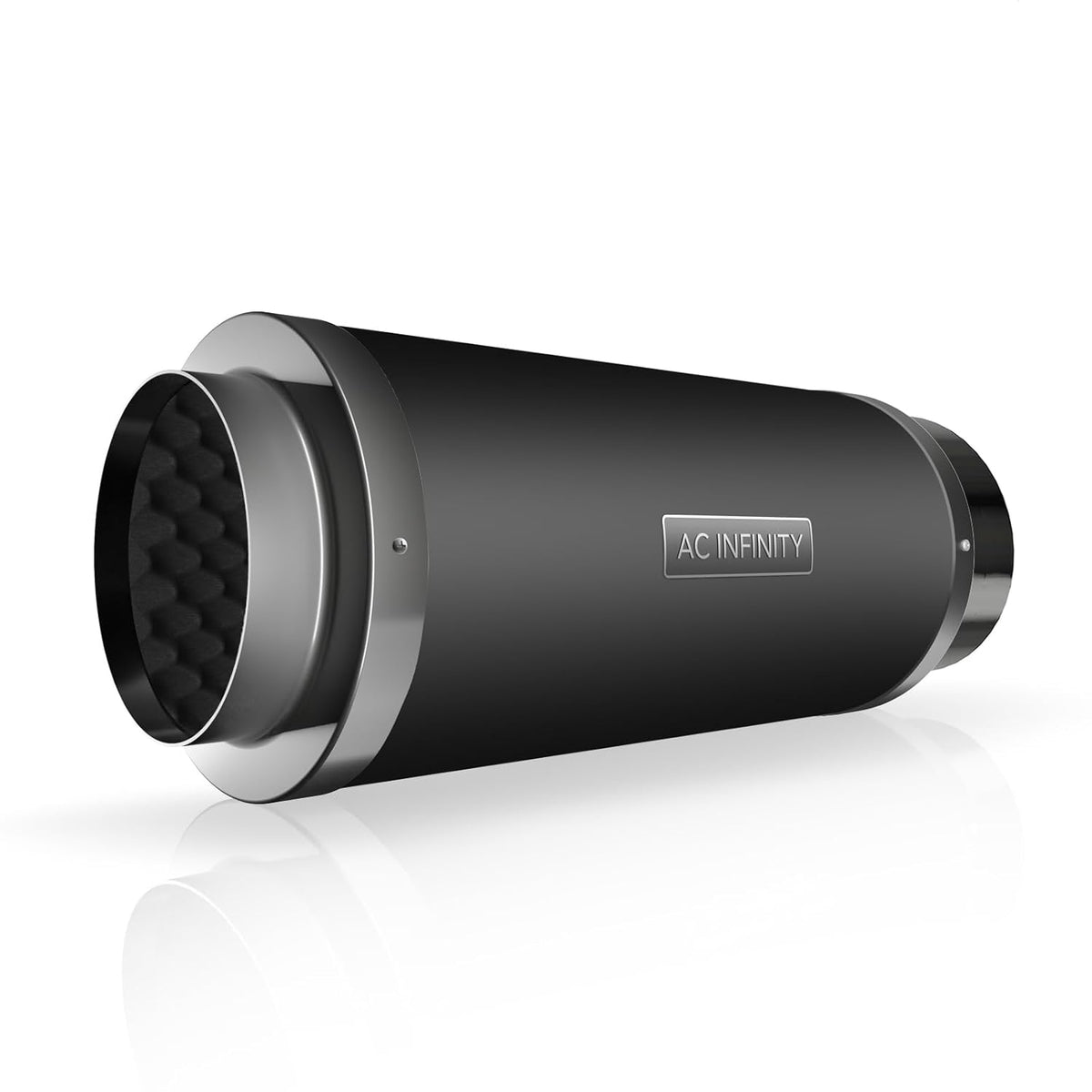 AC Infinity Inline Duct Fan Silencer, 8" Noise Reduction Muffler Blower Silencer for Indoor