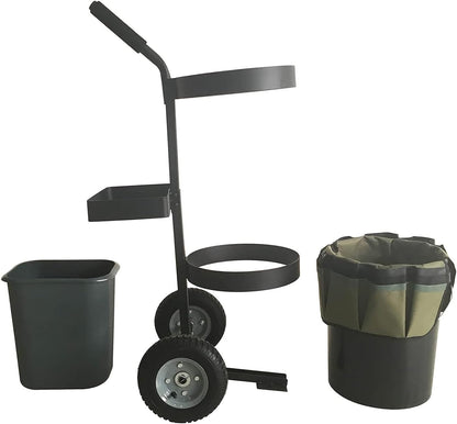 Garden Cart with Wheels & Oxford Fabric Bag – Heavy-Duty Yard Trolley for Lawn Care, Gardening