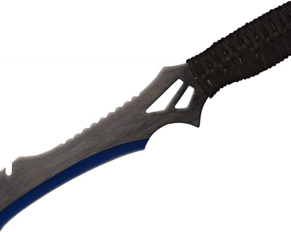 Sword Machete with Nylon Sheath and Lanyard Jungle Hunter Machete for Outdoor Adventure
