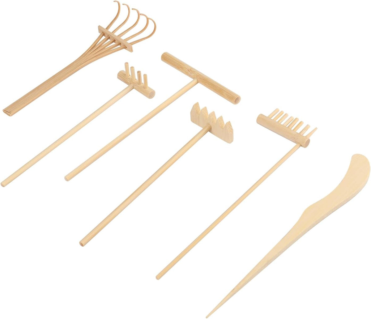 24 PCS DIY Sand Zen Garden Tools, Mini Zen Garden Rake Sets for Serenity and Spiritual Meditation