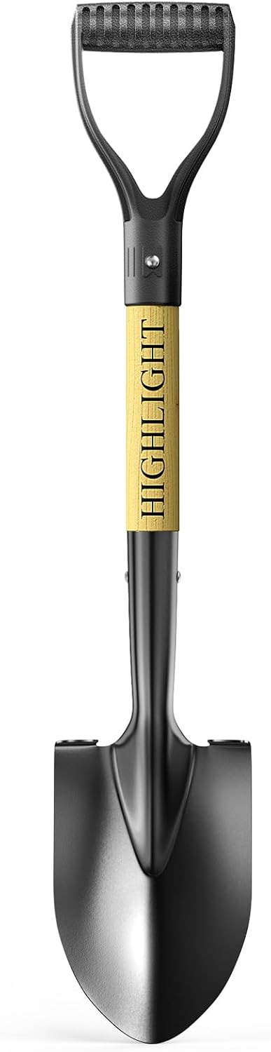 HIGHLIGHT Kids Shovel, Small Shovels for Digging, Overall Length 28 Inches, Mini D Handle