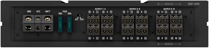 Alpine HDP-D90 Alpine Status 12-Channel Car Amplifier with Digital Signal Processing