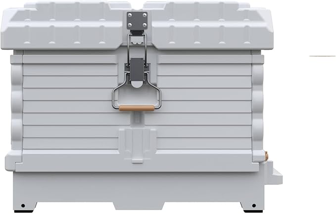 Apimaye Insulated 7 Frame Langstroth Nucleus Assembled Bee Hive Set (White Hive with No Frames)