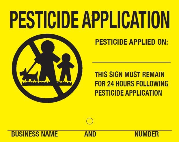 Great Lakes Marking Products Lawn Treatment Application Stakes & Connecticut Signs (Premium Style