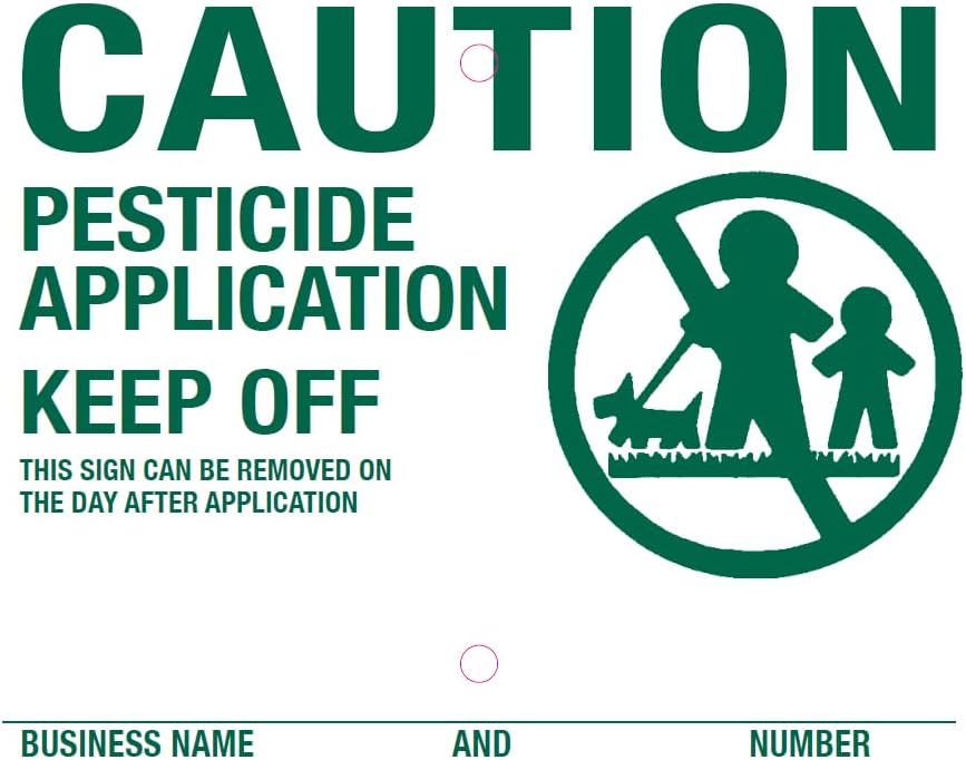 Lawn Treatment Application Stakes & GEORGIA Signs (Premium Style Stakes / 500 pc. Pack)