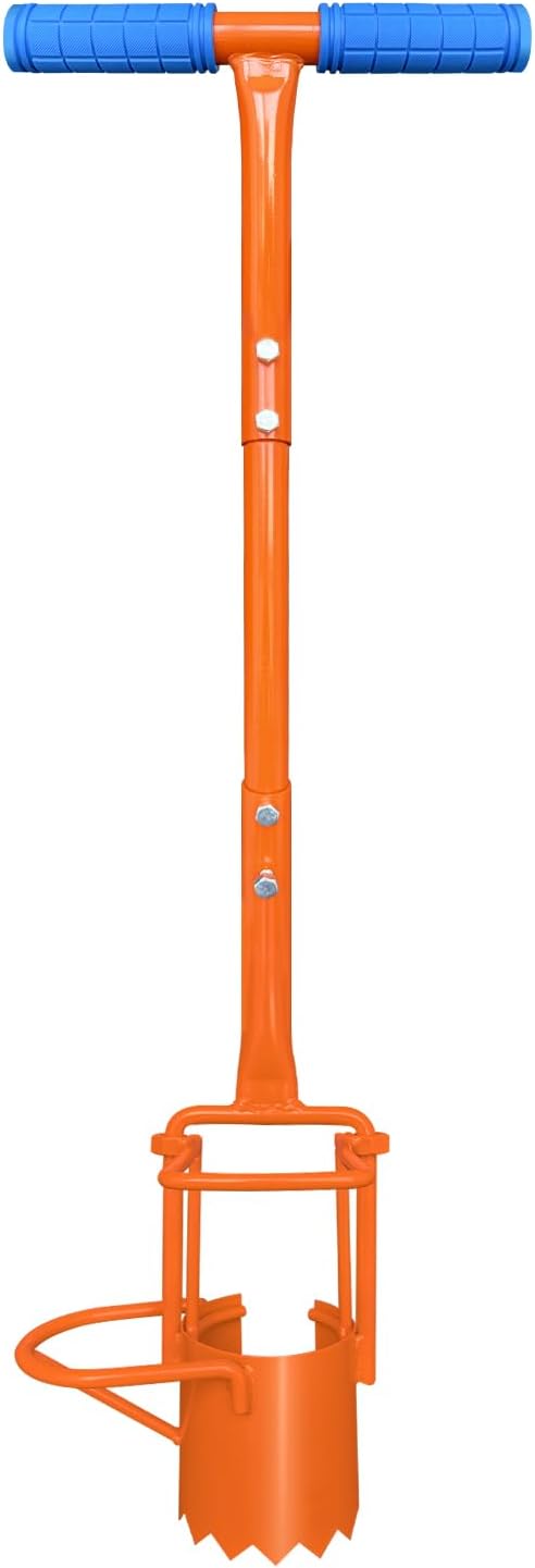glorousamc Bulb Planter, Weeder, Sod Plugger, Flower Planting, Soil Sampler-5-IN-1 Lawn Tool and
