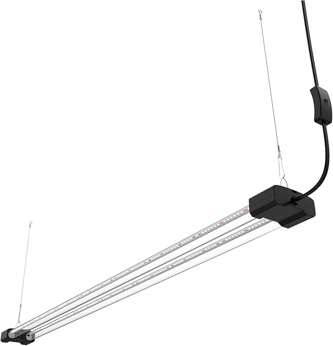 4FT LED Succulent Terrarium Plant Grow Light Linkable Full Spectrum Daylight with Enhanced 660nm