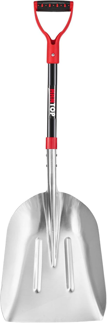 Aluminum Scoop Shovel Heavy Duty Shovel Big Farm Scoop Shovel Metal Snow Shovel for Driveway,45