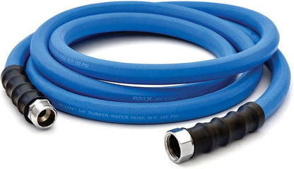 BluSeal Hot/Cold Water Rubber Garden Hose, 100% Rubber, Ultra-Light, Super Strong, 500 PSI, 50F to