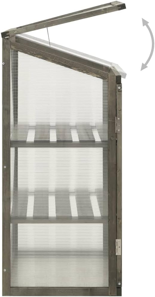 Wooden Garden Greenhouse，Wood Raised Plants Bed Raised Flower Planter Box, Garden Wood Cold Frame