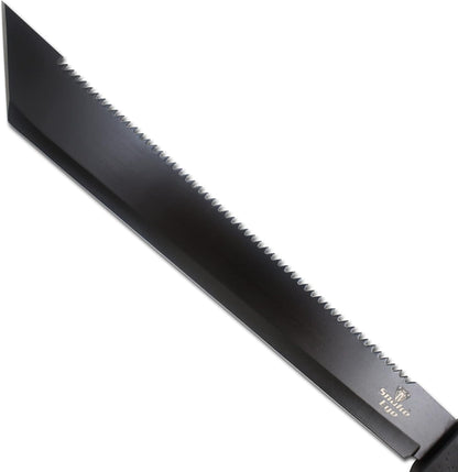 Snake Eye Machete with Heavy Duty Construction-Ergonomic Non-Slip Handle and Belt Sheath for
