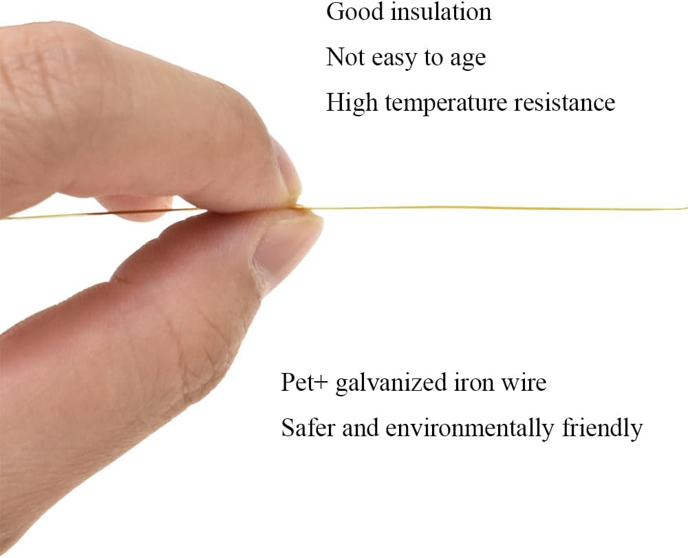 HAHIYO 300Pcs 6inches Gold Metal Twist Ties Bread Candy Coffee Bag Ties Plant Garden Twist Ties for