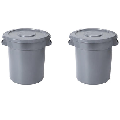 PRO&Family 20 Gallon Trash Can with Lid Round Ingredient Storage Containers Recycling Bin Kitchen