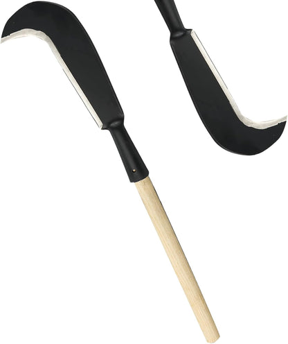 Sickle Garden Tool, Steel Billhook Machete Knife for Cutting Trees Heavy Duty, Hand Grass Weeding