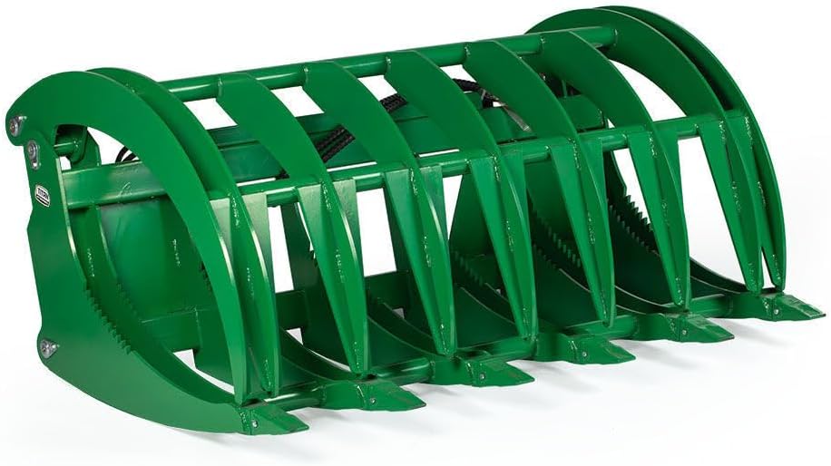 Titan Attachments 72" HD Root Grapple Rake Attachment, Fits John Deere Hook & Pin Tractors, Twin