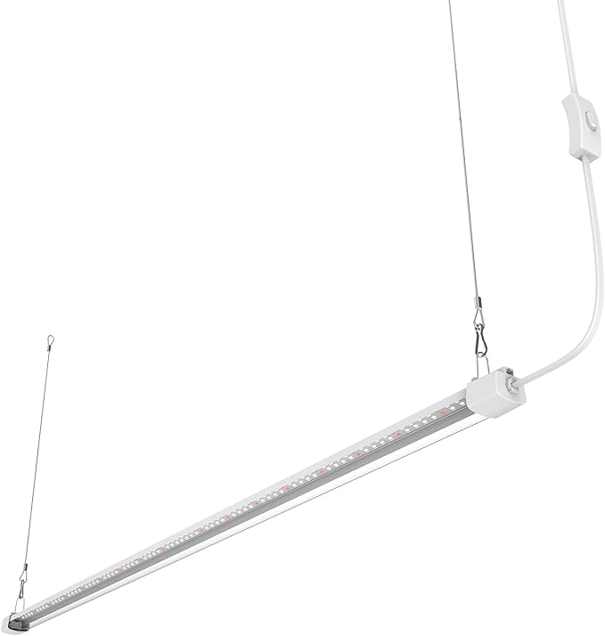 LED Grow Light 4FT Full Spectrum Compact Linkable Lighting Fixture for Indoor Greenhouse Year Round