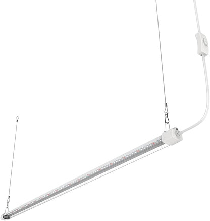 LED Grow Light 4FT Full Spectrum Compact Linkable Lighting Fixture for Indoor Greenhouse Year Round