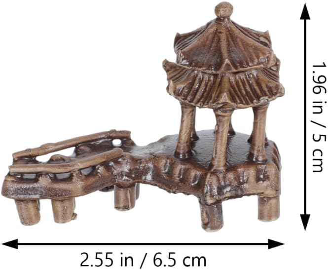 DOITOOL 5Pcs Miniature Pagoda Statue Chinese Zen Asian Decor Miniature Pagoda Bonsai Micro