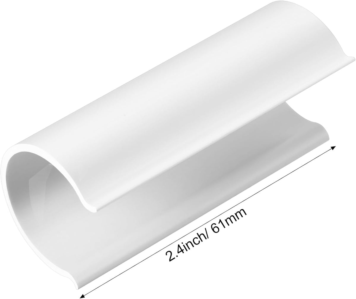 Jetec 64 Pieces Pool Cover Clamps for Above Ground Pools PVC Pipe Clips for Greenhouses, Row