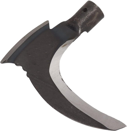 Luqeeg Weeding Sickle, High Manganese Steel Double Sickle Gardening Multipurpose Manual