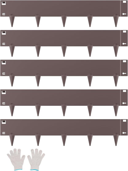 VEVOR Steel Landscape Edging, 5 Packs 39 x 5 in Rust-Resistant Metal Landscape Edging, Bendable