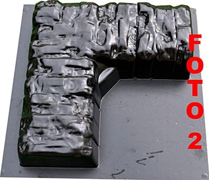 Concrete Mold Garden Edging Stone Garden Edging Tree Landscape Flower Sold 1 Piece BR09-1