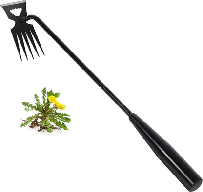 Weed Removal Tool, 2025 New Garden Weeding Tools Manganese Steel Hand Weeder Tool with Handle, 5