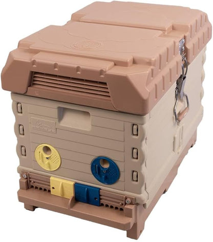 Apimaye Insulated 7 Frame Langstroth Nucleus Assembled Bee Hive Set with Core Frames and