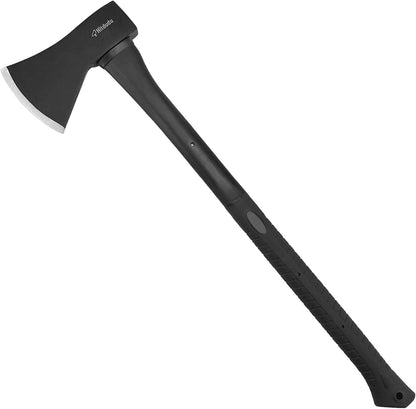 Splitting Axe, 27" Camping Chopping Hatchet for Firewood Splitting, Forged Carbon Steel Heavy Duty