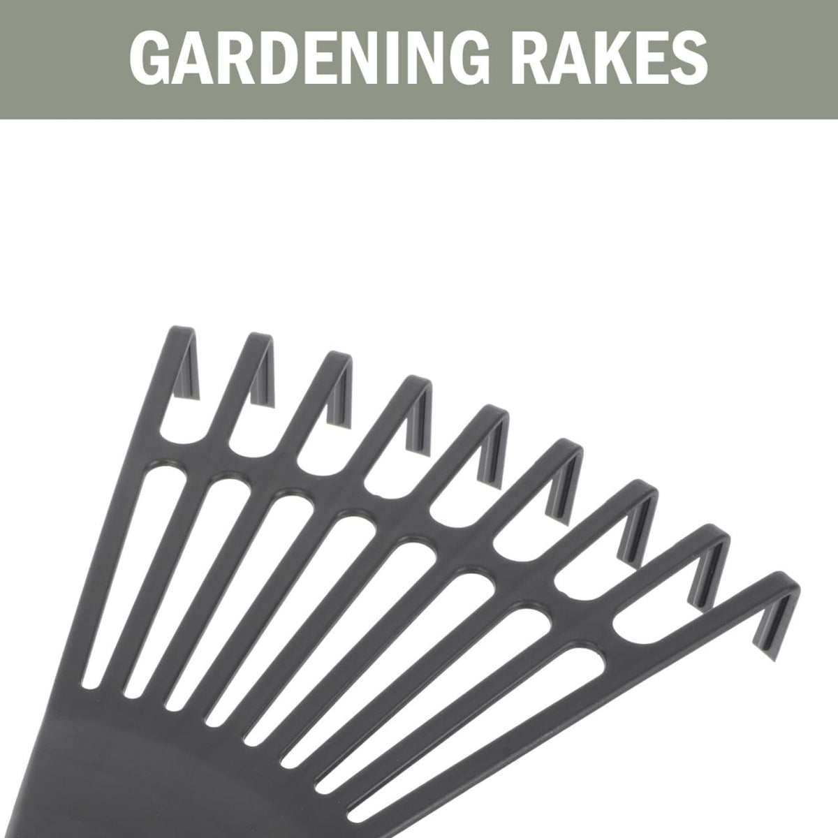 BESPORTBLE 2-Pack Small Hand Rakes - Lightweight Plastic Garden Rakes for Raised Garden Bed