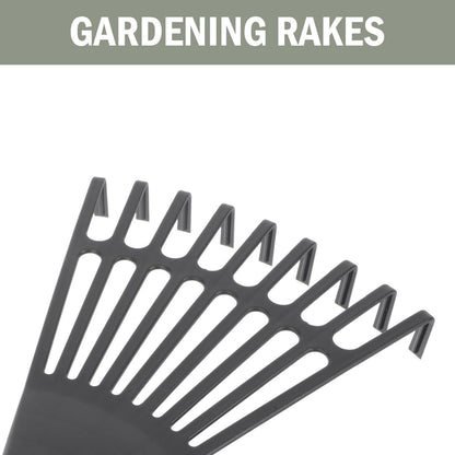 BESPORTBLE 2-Pack Small Hand Rakes - Lightweight Plastic Garden Rakes for Raised Garden Bed