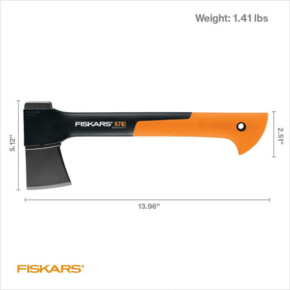 Fiskars X7 Hatchet Lightweight Wood Splitter for Small to Medium Size Kindling with Proprietary
