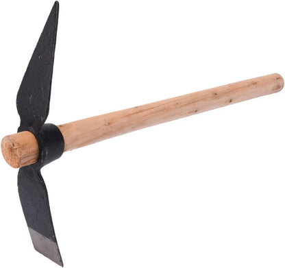 Garden Hoe Pick, 15.7 Inch Weeding Mattock Hoe Garden Pick Axe Multipurpose Gardening Hand Tool for