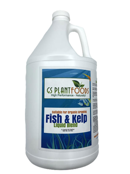 GS Plant Foods Liquid Fish & Kelp Fertilizer (1 Gallon) – Organic Material Review Institute Listed