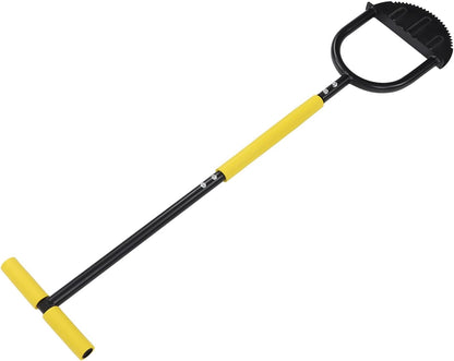 Manual Lawn Edger with Steel Blade T-Handle & Wide Pedal - Garden Path Edging & Trimming Tool for