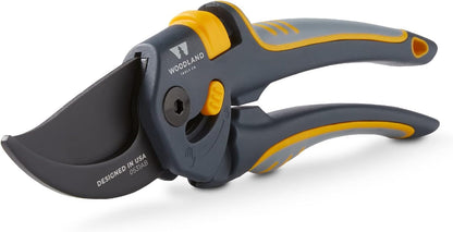 Woodland Tools Co. Super Duty Bypass Pruning Shears – 3/4" Cut Capacity, Gear-Driven Cutting