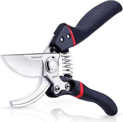 Garden Shears, Handheld Pruning Shears for Heavy Duty, Ergonomic Gardening Tools for Pruning