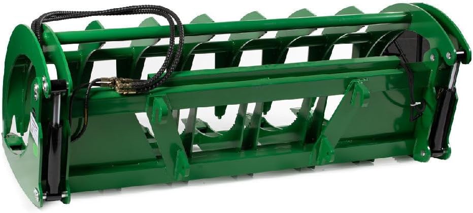 Titan Attachments Extreme Root Grapple Rake Attachment, Global Euro Connection, Heavy-Duty Rake