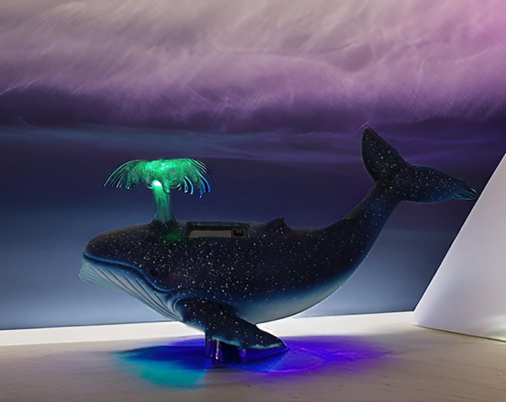 Humpback Whale Statue Miniature Figurines Landscape Garden Whale Art Figurines Home Living Room